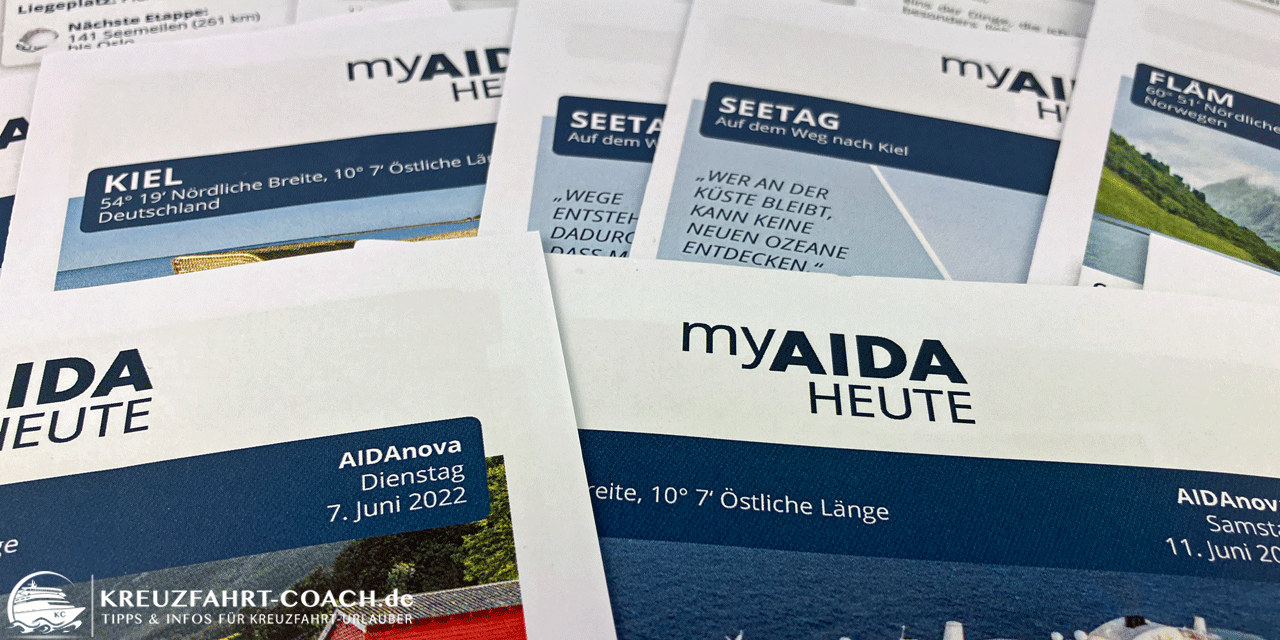 Bordzeitung AIDA Heute
