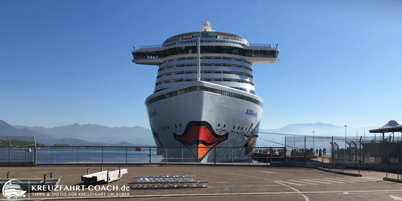 AIDA Liegeplätze nach Häfen: Karte & Kurzinfos