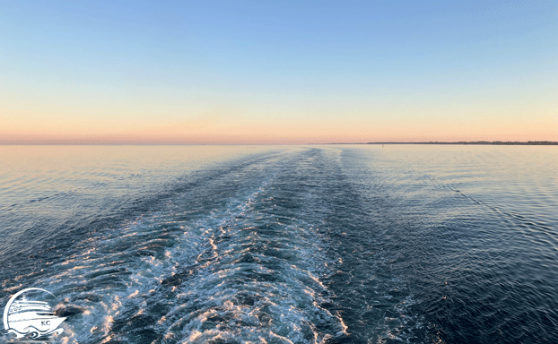 Blick auf die Heckwellen aus der Lanai Bar AIDA Sail Away for two an der Lanai Bar genießen