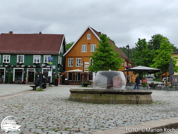 Marktplatz von Drøbak Ausflugstipps Oslo - Marktplatz von Drøbak