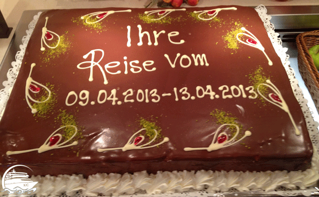 Abreisetorte Meine erste Kreuzfahrt - Abreisetorte