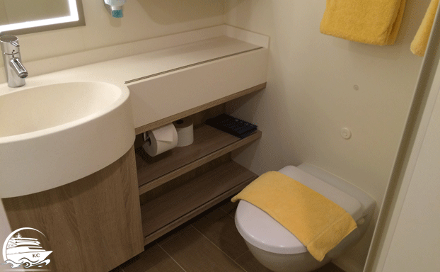 AIDAprima Innenkabine - WC Bereich AIDAprima Innenkabine - WC Bereich