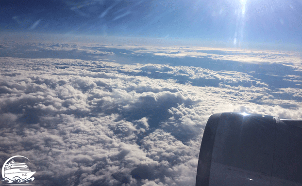 Rückflug AIDAperla Reisebericht 2017 - Rückflug