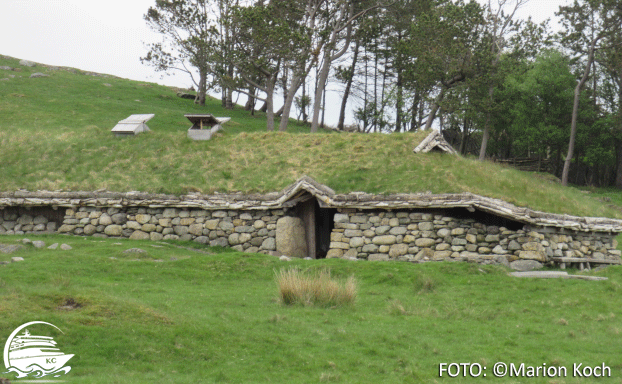 Langhaus auf dem Eisenzeithof Ausflugstipps Stavanger / Mekjarvik - Langhaus auf dem Eisenzeithof
