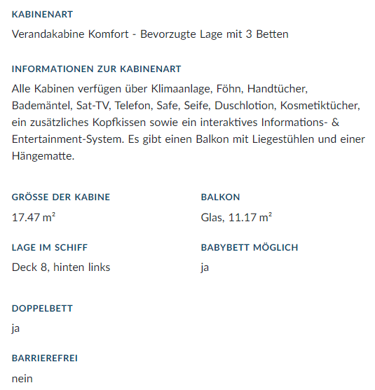 Beispiel für Basisdaten Kabinen-Test - Beispiel für Basisdaten