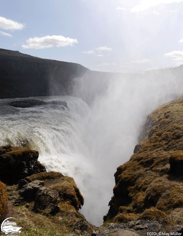 Gullfoss Wasserfall, Island Reykjavik auf eigene Faust - Gullfoss Wasserfall, Island