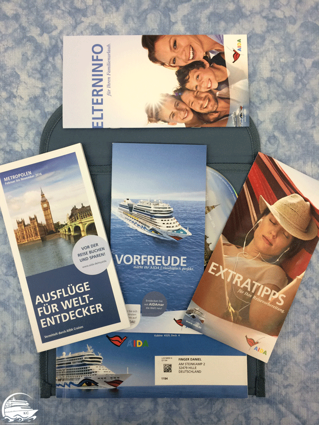 Das alte PREMIUM Vorfreudepaket AIDA Reiseunterlagen - Das alte PREMIUM Vorfreudepaket