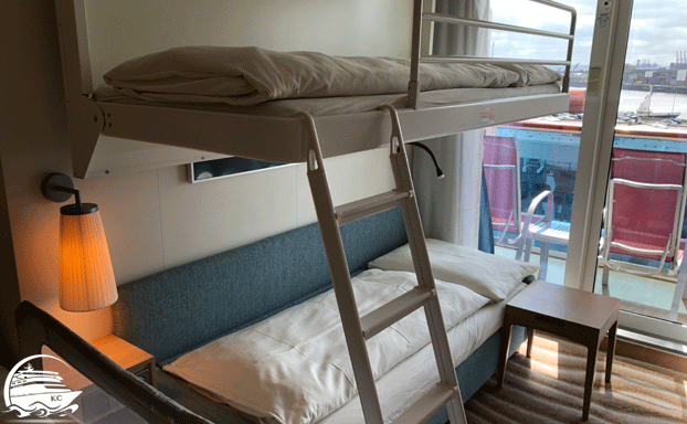 Schlafsofa & Pullmanbett AIDA Kabinen Ausstattung - Schlafsofa & Pullmanbett