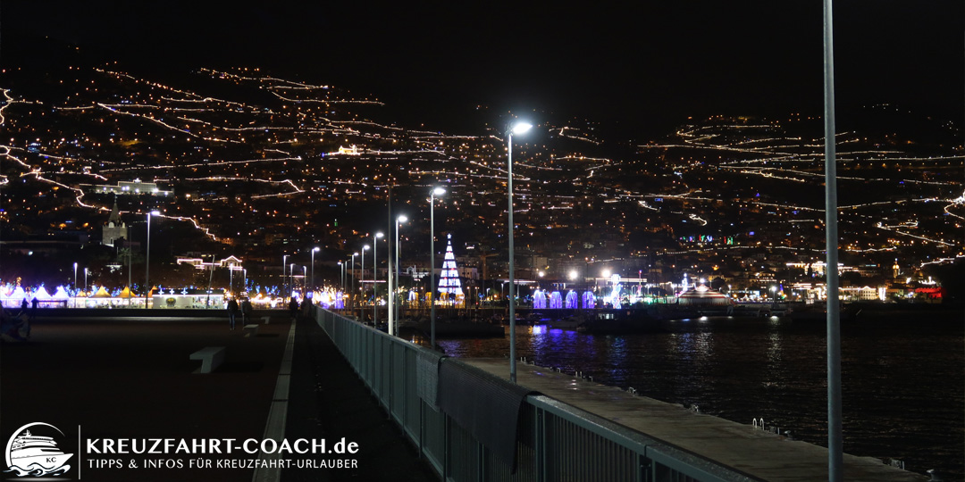 Funchal bei Nacht Madeira Sehenswürdigkeiten - Funchal bei Nacht
