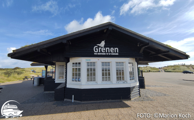 Skagen - Kiosk am Parkplatz Grenen