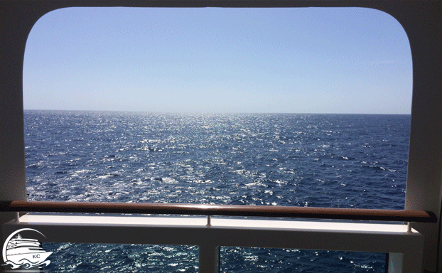 Ausblick von Balkon AIDAperla Kabinen Bewertung - Kabine 5258 - Ausblick von Balkon