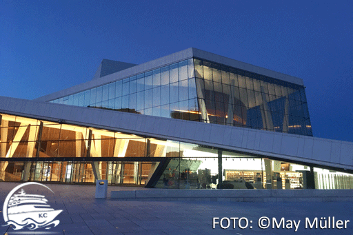 Oslo auf eigene Faust - Die Oper von Oslo Oper von Oslo am Abend