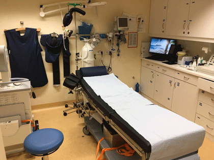 AIDAperla Hospital - OP Blick in den OP-Bereich im AIDA Hospital.