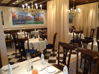 Casa Nova Restaurant AIDA Schiffsbesuch - Blick ins Casa Nova