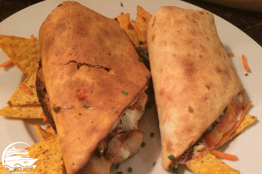 Center Parcs Erfahrungen mit dem Essen - Wraps Wraps mit Beilagen im Center Park Nordseeküste 2017